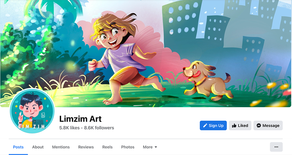 Limzim Art Digital Product - Fanpage